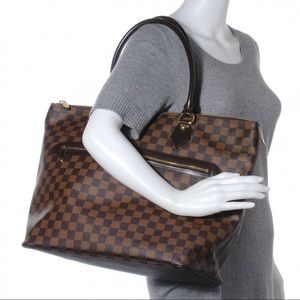 Louis Vuitton Brown Checkered Tote